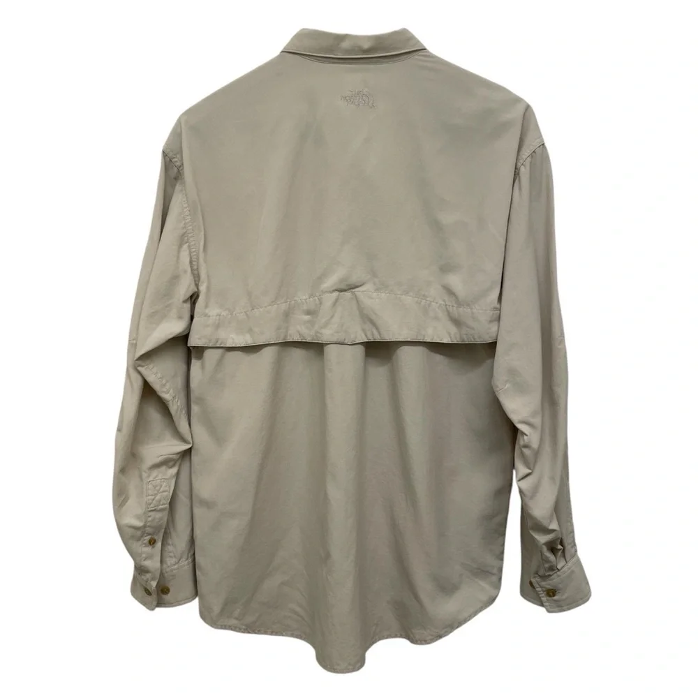 The North Face Tan Long Sleeve Casual Button Down Shirt